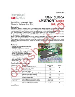 IRAMX16UP60A datasheet  